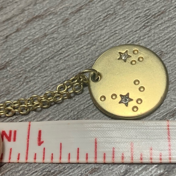 Pisces constellation gold tone necklace - Picture 2 of 4